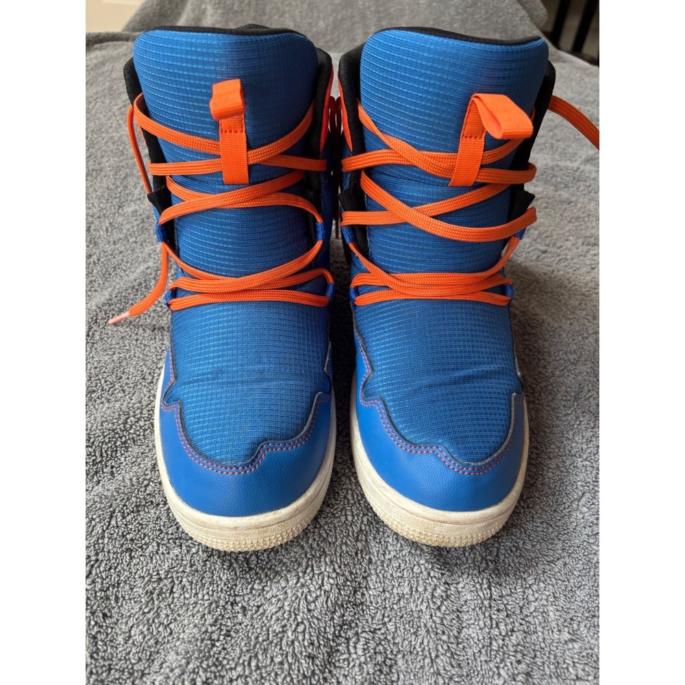 Lange Podium Soft Shoe Mens Blue Orange Apres Ski Winter Boots High Top